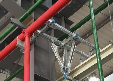湖里该抗震支架的整体式支吊架结构协调性好
